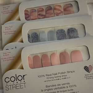 3 packs color street nails- New
